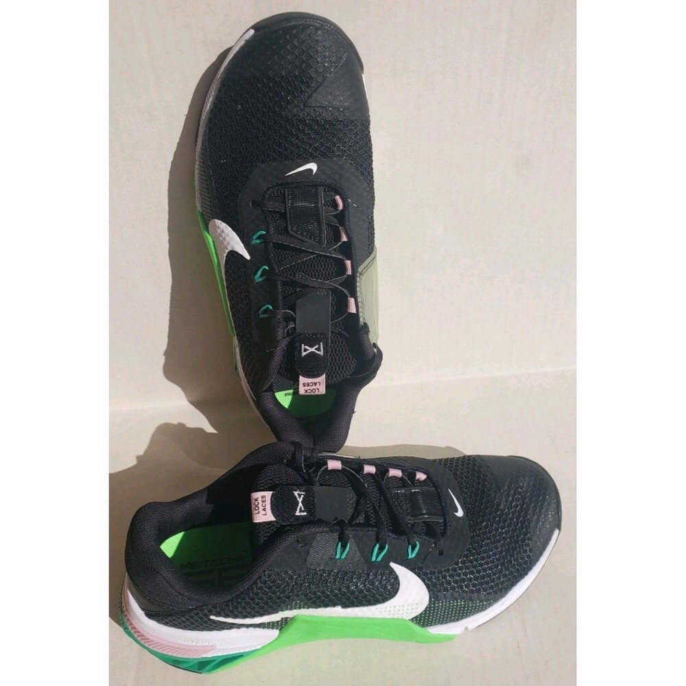 Nike Metcon 7 Crossfit Gym Shoes Women’s Size 9.5 White/Black/Green CZ8280-036 - Picture 3 of 16